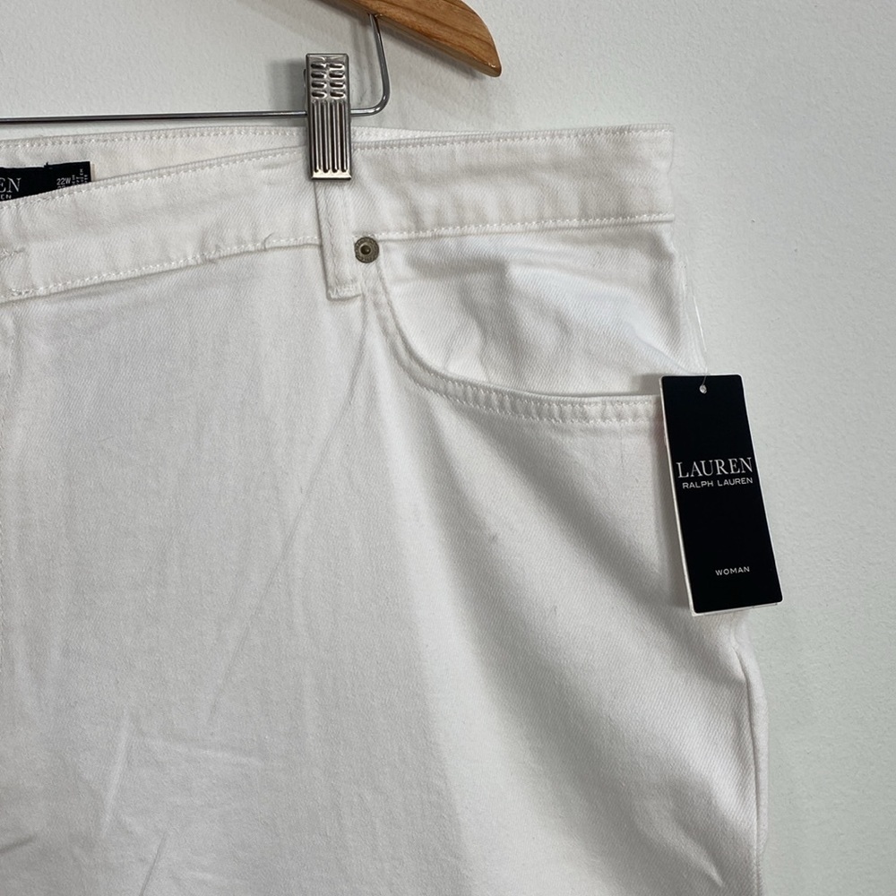 Lauren Ralph Lauren Jeans High Rise Straight Ankle Comfort Stretch Women's 22W - Picture 4 of 12